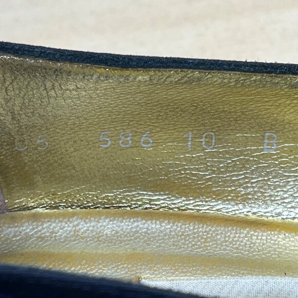 Pancaldi Women’s Navy Arianna Fabric Pointed-Toe Low Heels Pumps Size 10B - Picture 7 of 9